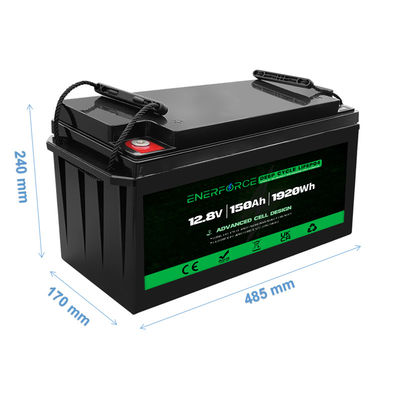 OEM 12V 150Ah بطارية LiFePO4 للحصول على إمدادات الطاقة الطارئة لنظام EPS