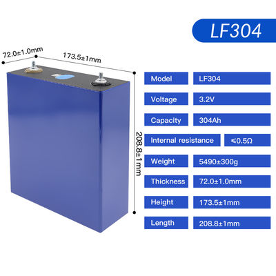 EVE Lifepo4 3.2V 304AH بطارية الليثيوم الحديد الفوسفات LFP 4000 دورة للطاقة الشمسية