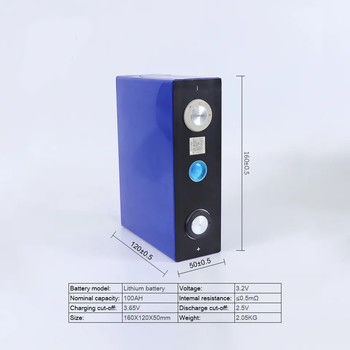 3.2V 100Ah LiFePO4 الخلية الزجاجية EVE المنزل بطارية تخزين الطاقة الشمسية
