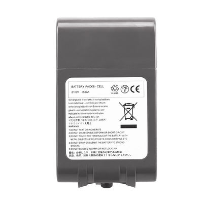 21.6v 2000mah ديسون V6 جهاز التنظيف الكهربائي بطارية استبدال 2.0ah بطارية لي أيون