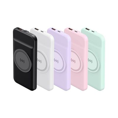 بنك طاقة محمول صغير من 10000mAh مخصص مع شاحن لاسلكي