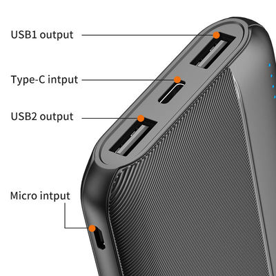 بطارية لي بوليمر المحمولة Ultra Slim Power Bank 10000mah
