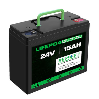 15AH 24V بطارية LFP للسيارات المتحركة سكوتر الذهاب كارت كارت الغولف