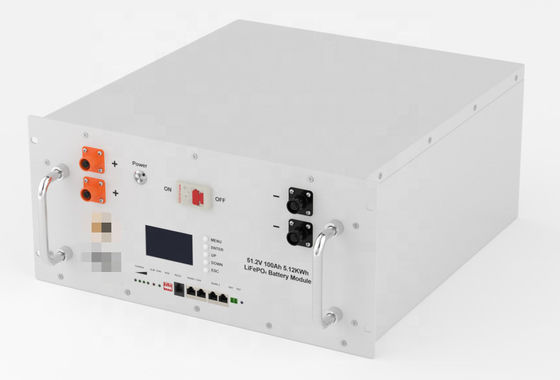 100Ah 48V بطارية LiFePO4 5120Wh 51.2 V بطارية ليثيوم أيون لنظم الطاقة الكهربائية