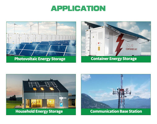 شاحنة 51.2 فولت بطارية ليثيوم أيون 304AH 320Ah 16KW 15KW خارج الشبكة النظام الشمسي