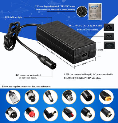 لوازم بطارية الليثيوم 8S 29.2V 10A 12A 13A 14A شاحن بطارية الدراجات النارية