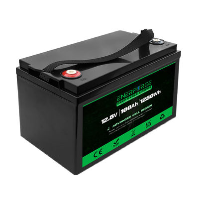 Enerforce 12V 100Ah Lifepo4 بطارية قابلة لإعادة الشحن لنظام التخزين الشمسي المنزلي