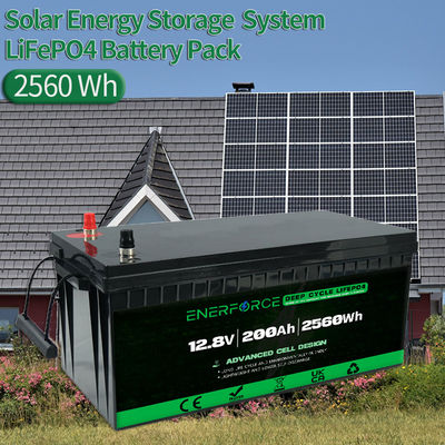 12.8 فولت 100Ah بطارية LiFePO4 Enerforce OEM عمر طويل للأنظمة الشمسية والاحتياطية