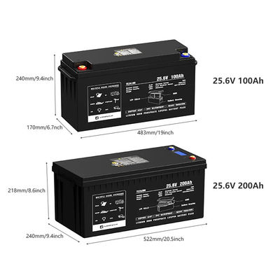 12v 24v 100ah 120ah 200ah 300ah Lifepo4 Bluetooth بطارية الفوسفات الحديدي بطارية 100 كيلوواط حزمة الليثيوم مع Bluetooth